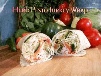 Herb Pesto Turkey Wrap