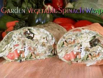 Garden Veggie Spinach Wrap